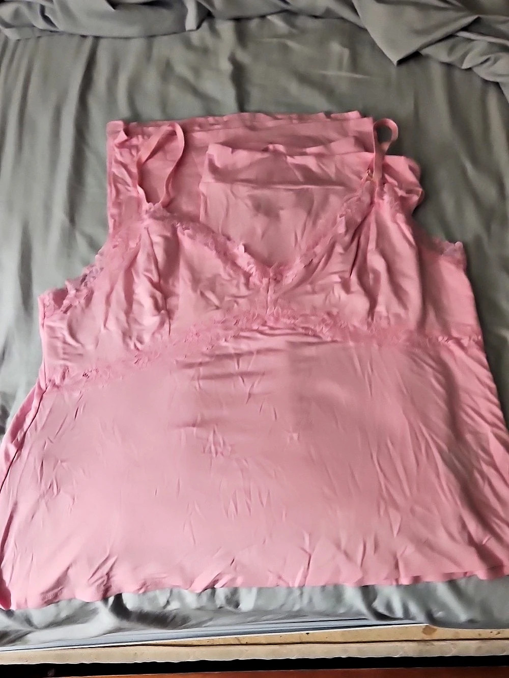 I.N.C International Chemise Pink Lace Camisole Pant Set, XXL NWT